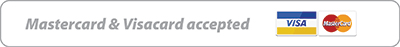 Mastercards and Visa Card Accepted